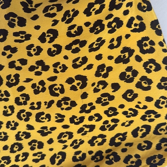 Moschino silk Yellow Animal-Print One-Shoulder Maxi Dress 10 - Picture 8 of 16